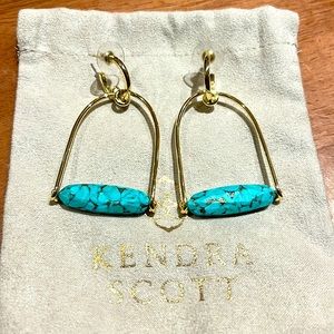 Kendra Scott turquoise statement earrings. Super cute!